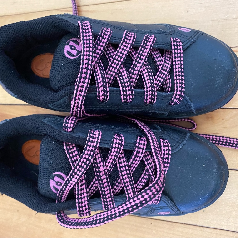 Kids Black and Pink Heelys  Sneakers